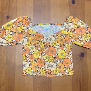 “Yesterday People” Groovy Floral Shirt